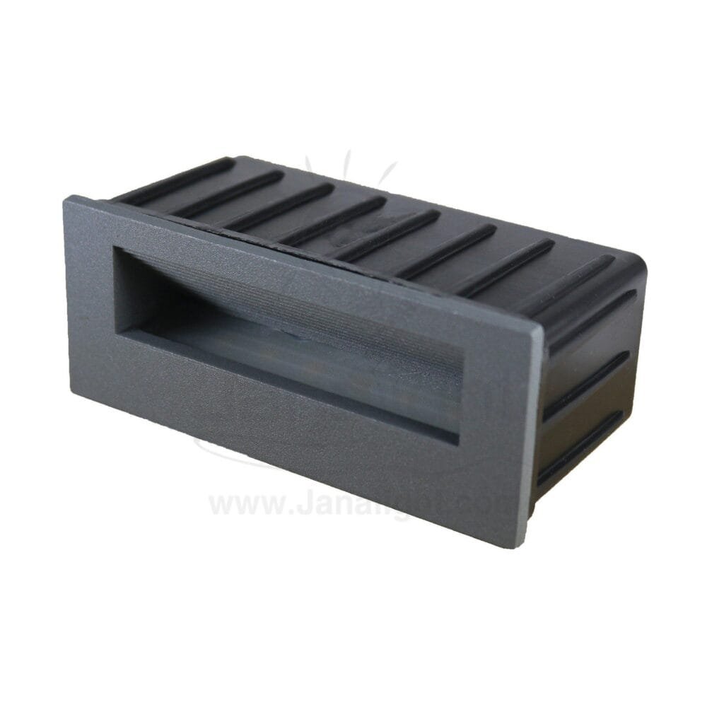 سبوت سلم مستطيل صغير وش 4.5 سم 3 وات رمادي جنى لايت 3 watt grey small stair lighting