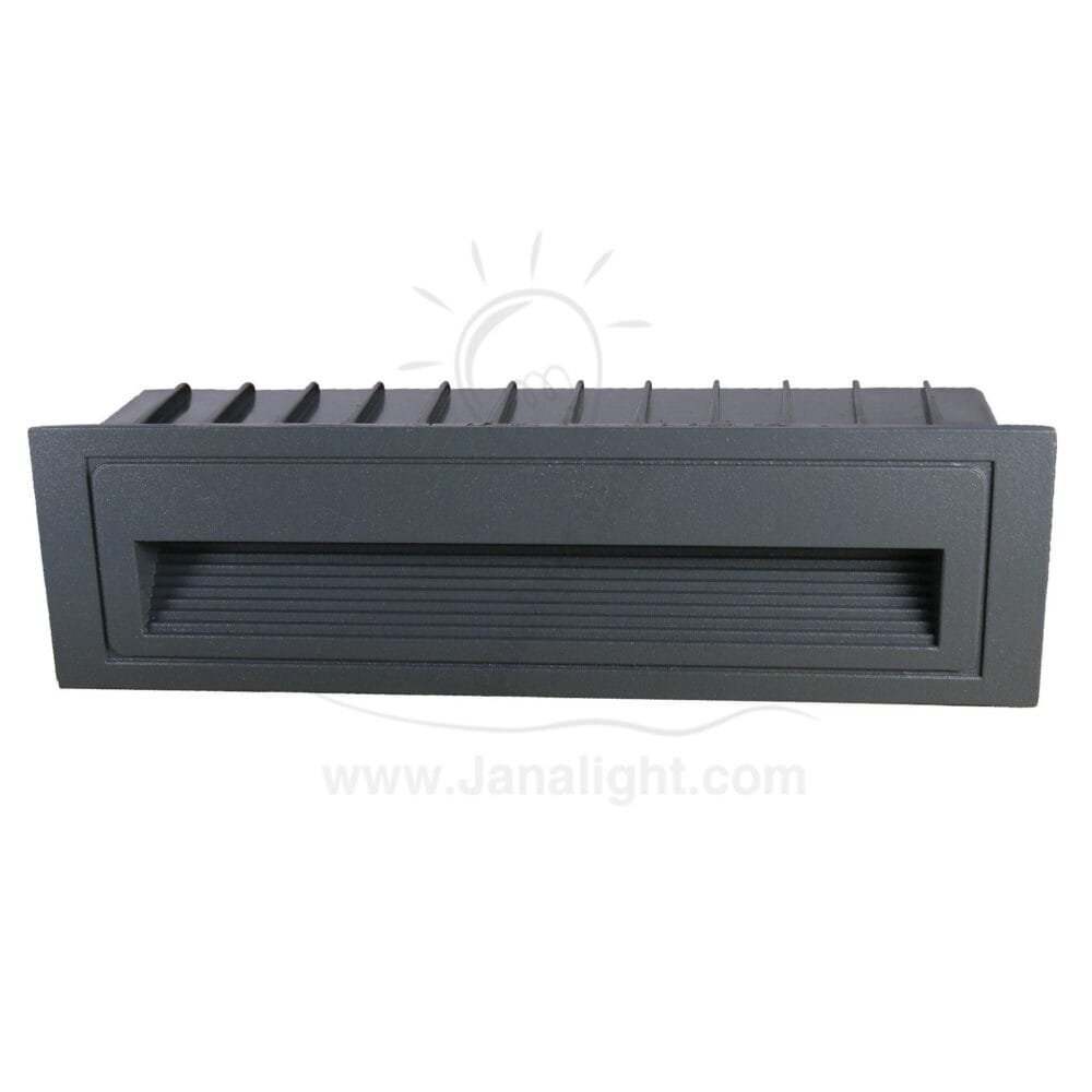سبوت سلم مستطيل كبير وش 6 سم 6 وات رمادي جنى لايت 6 watt grey large stair lighting