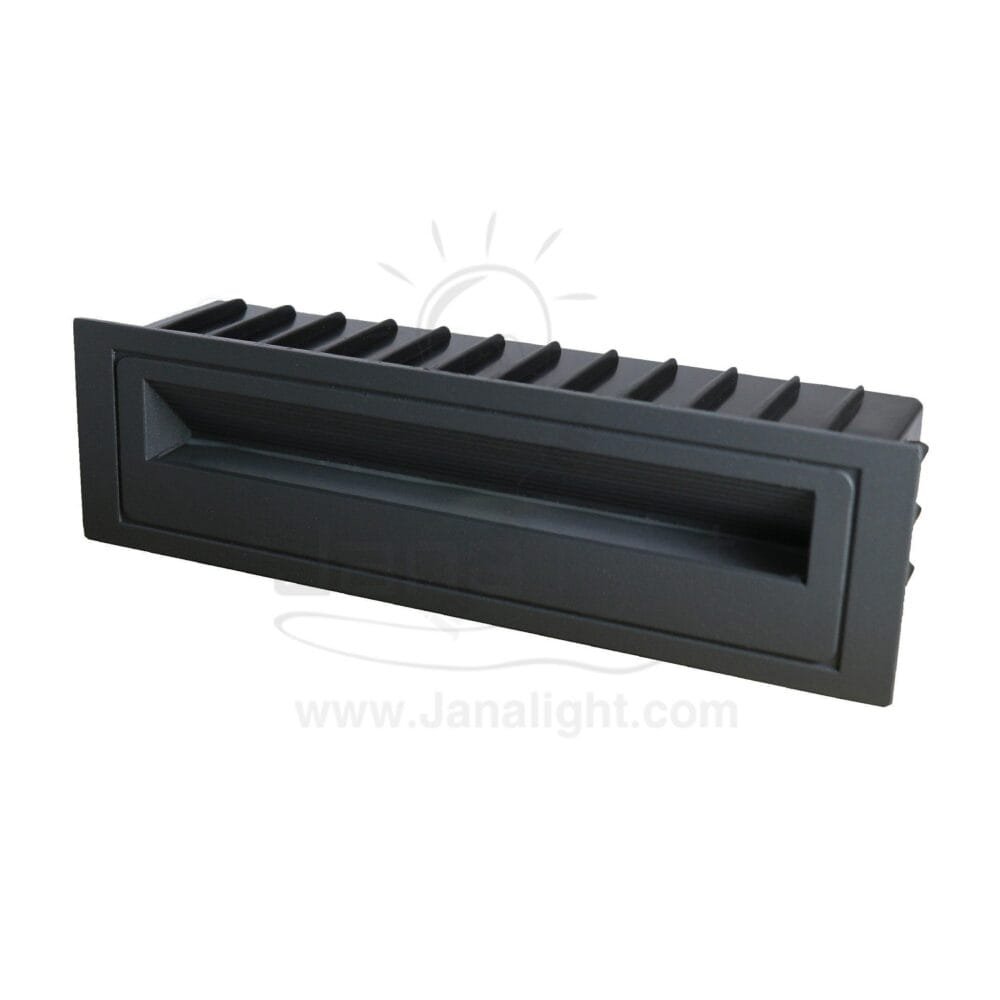 سبوت سلم مستطيل كبير وش 6 سم 6 وات رمادي جنى لايت 6 watt grey large stair lighting