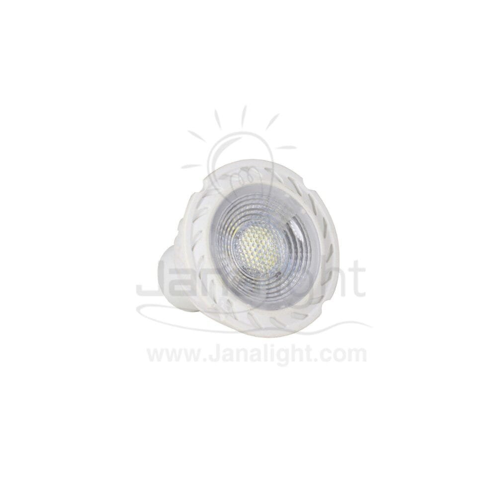 لمبة كاسة سبوت 6 وات ابيض كعب ستارتر جنى لايت LED spotlight lamp starter 6 watt white