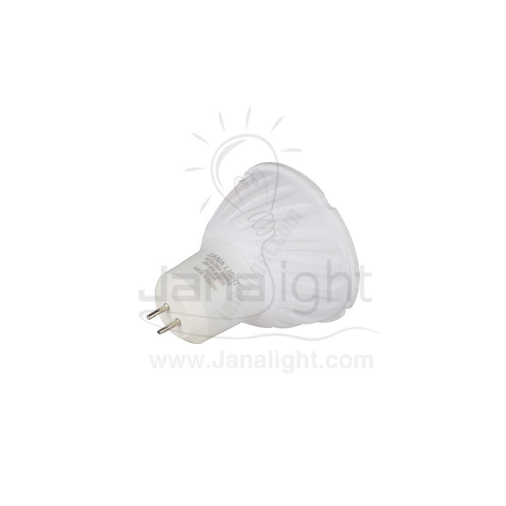 لمبة كاسة سبوت 6 وات ابيض عدسة شفافة جنى لايت ضمان 3 سنوات LED spotlight lamp 6 watt white