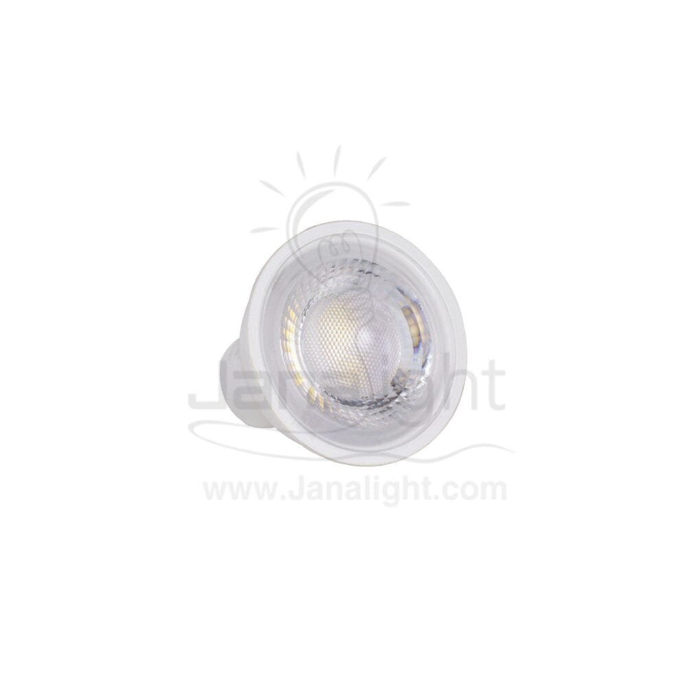 لمبة كاسة سبوت 6 وات وورم عدسة شفافة جنى لايت ضمان 3 سنوات LED spotlight lamp 6 watt white