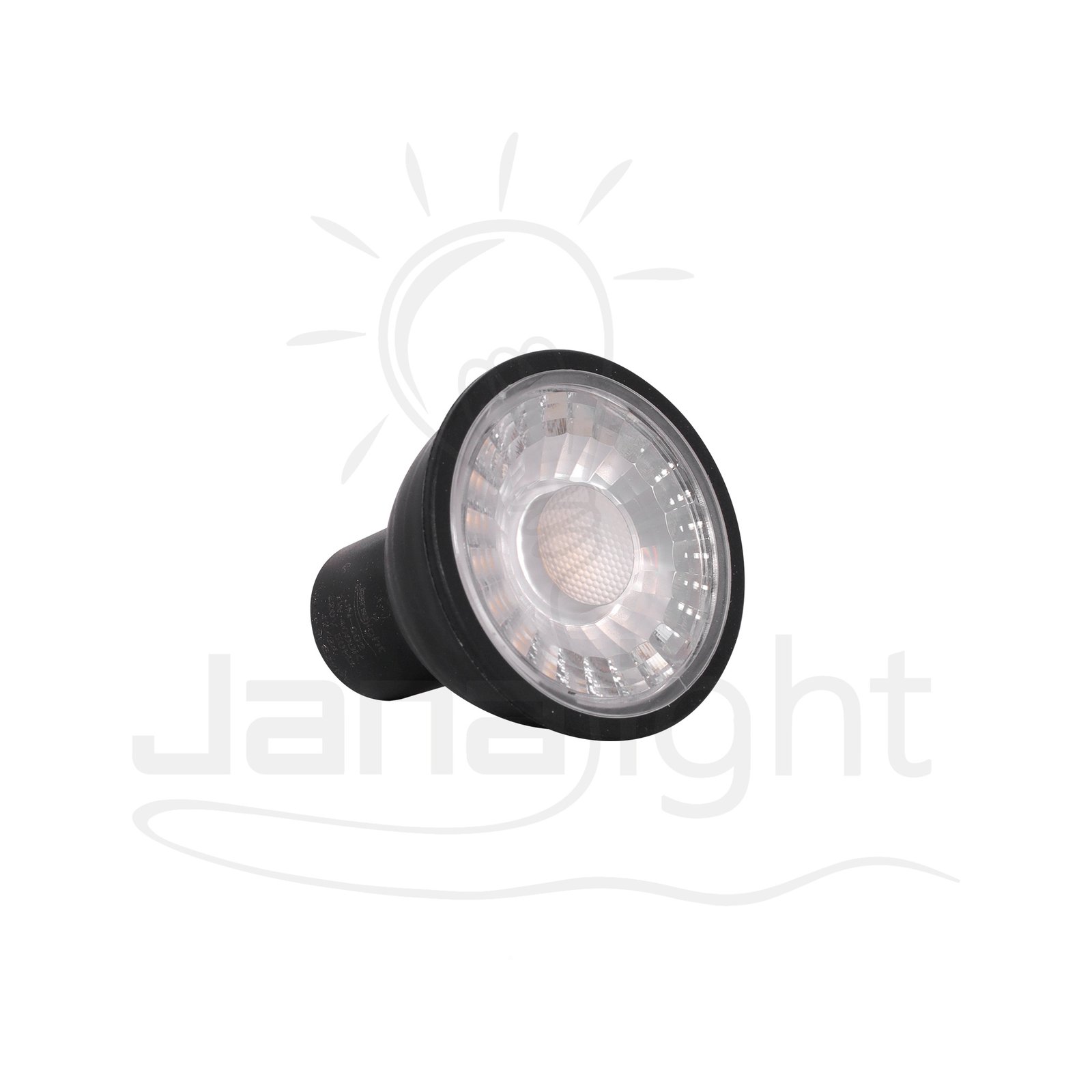 لمبة كاسة سبوت 7 وات جسم اسود كول جنى لايت ضمان 5 سنوات Ultra LED Spotlight Cup 7W Black Body – Cool White – 5-Year Warranty