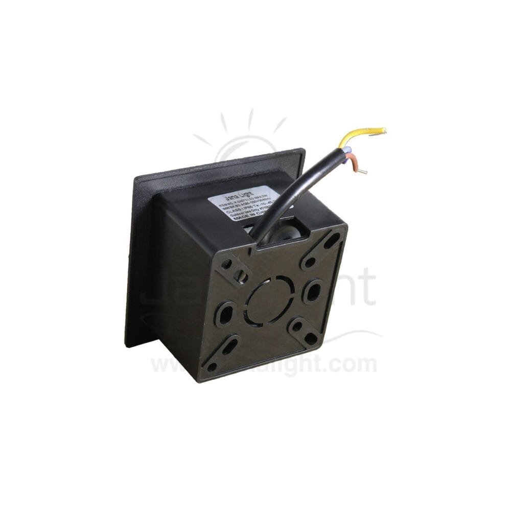 سبوت سلم مربع كبير 3 وات اسود بسنسور حركة جنى لايت 3 watt black large stair lighting