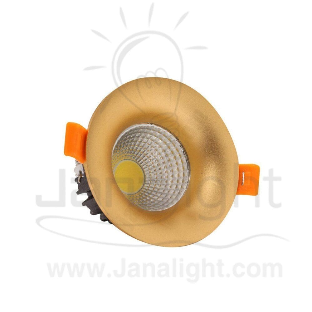 سبوت مجوف شامبين وورم 10 وات جنى لايت Hollowedchampange warm 10w COB SpotLight Frame