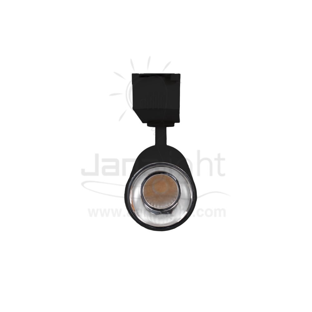 ⁦سبوت لايت تراك 30 وات اسطواني اسود حلق فضي وورم جنى لايت JN-1075⁩ - الصورة ⁦2⁩