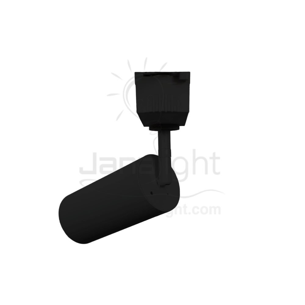 ⁦سبوت لايت تراك 30 وات اسطواني اسود حلق فضي وورم جنى لايت JN-1075⁩ - الصورة ⁦3⁩