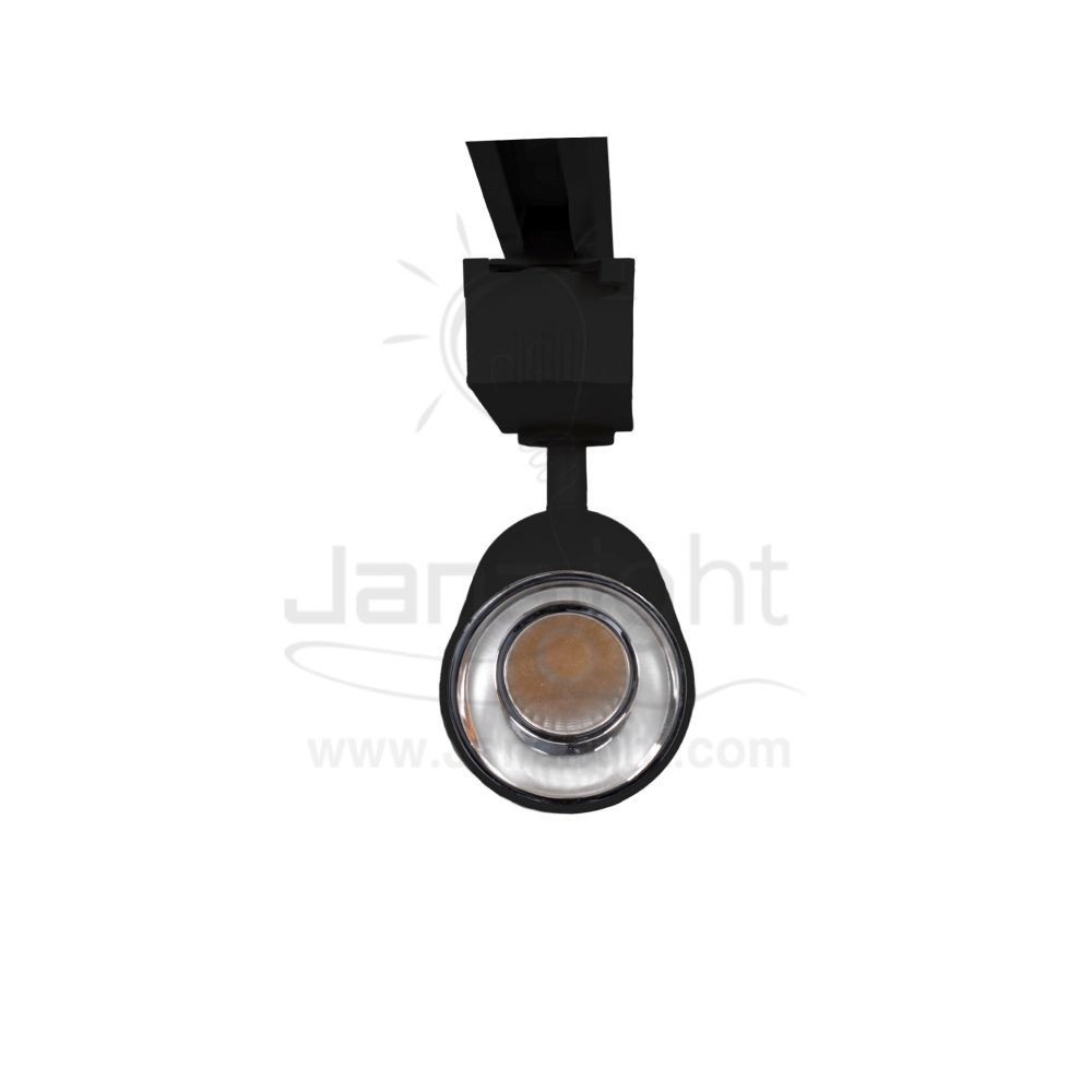 ⁦سبوت لايت تراك 30 وات اسطواني اسود حلق فضي وورم جنى لايت JN-1075⁩ - الصورة ⁦4⁩