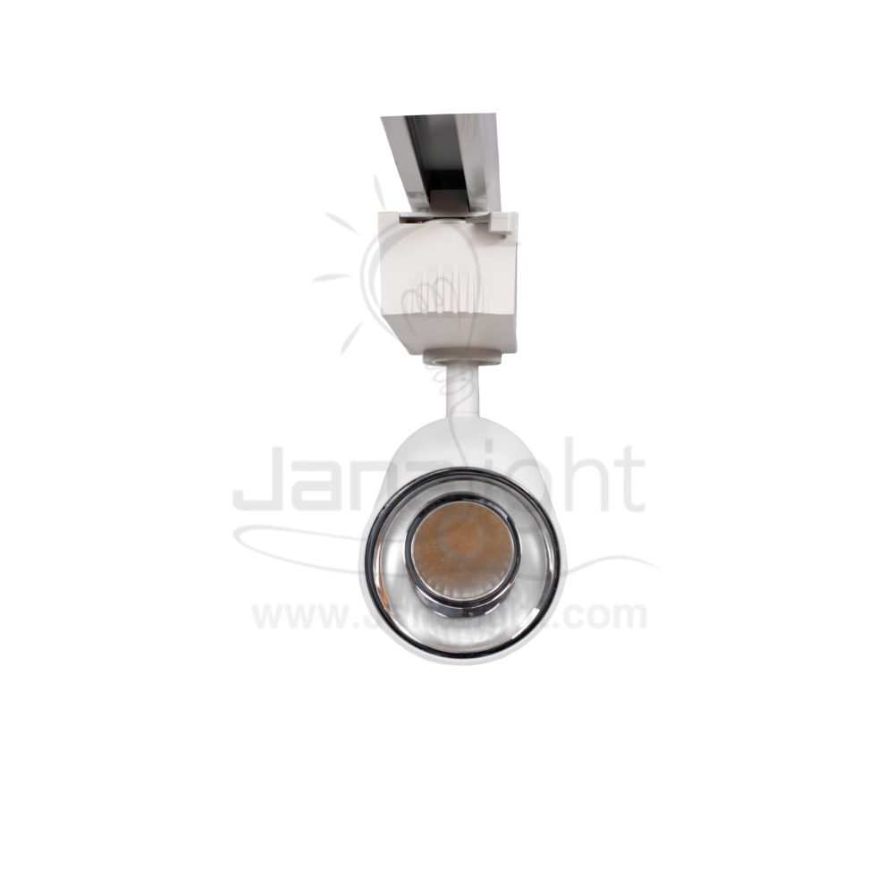 ⁦سبوت تراك 30 وات اسطواني ابيض حلق فضي وورم جنى لايت JN-1075⁩ - الصورة ⁦4⁩