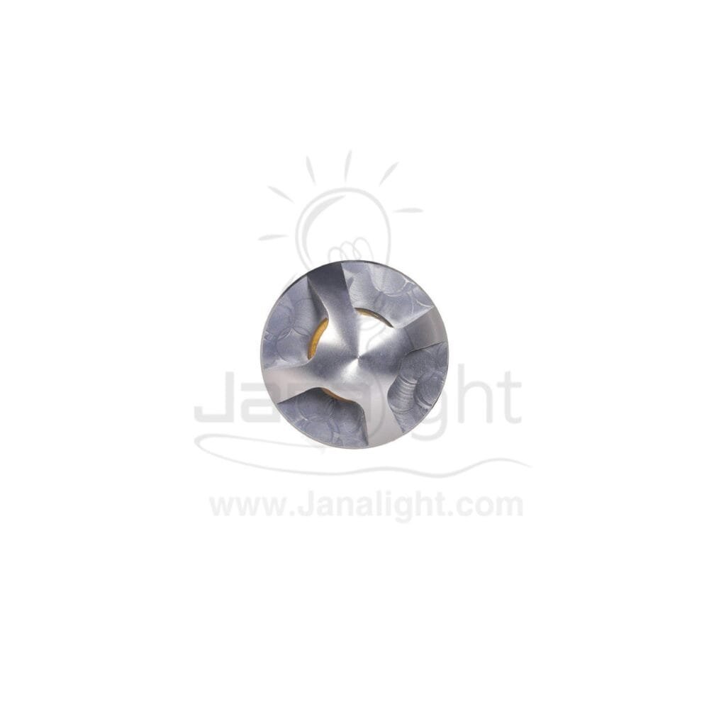 ابلايت 2 وات رفيع صغير وورم 4 اتجاه فضي جنى لايت Uplight 2 watt warm