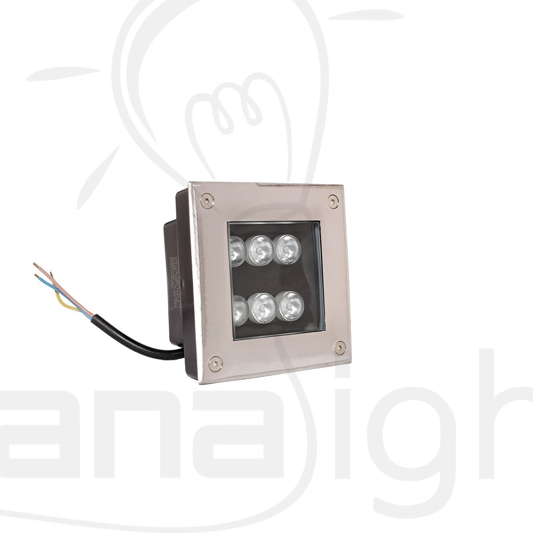 ابلايت مربع 6 لد 5 وات وورم جنى لايت K-2806 Applite Square 6 LED 5 Watt Warm Jana Light K-2806