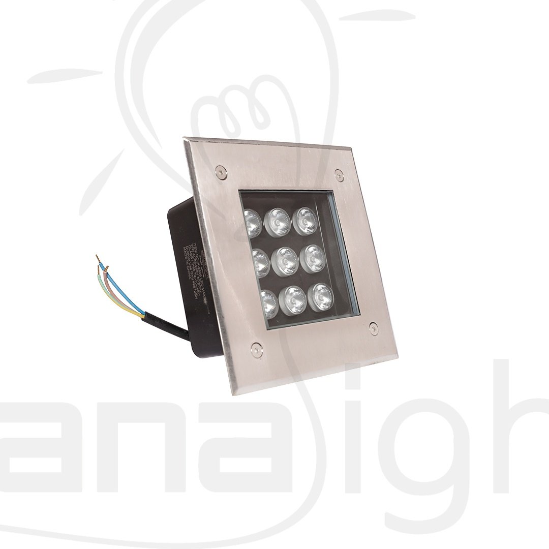 ابلايت مربع 9 لد 9 وات وورم جنى لايت K-2806 Applite Square 9 LED 9 Watt Warm Jana Light K-2806