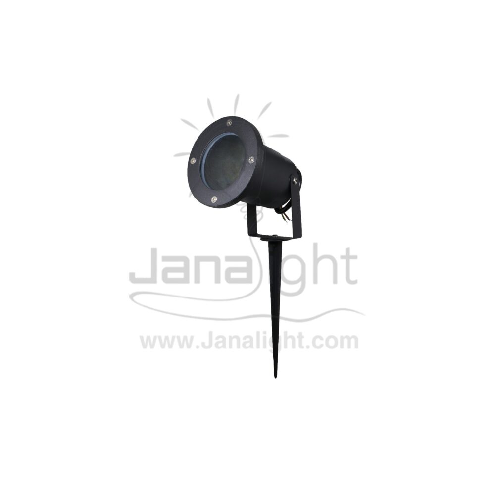 سبوت حربة معدن فارغة شوكة عريضة اسود outdoor black spotlight spike for gardens frame only