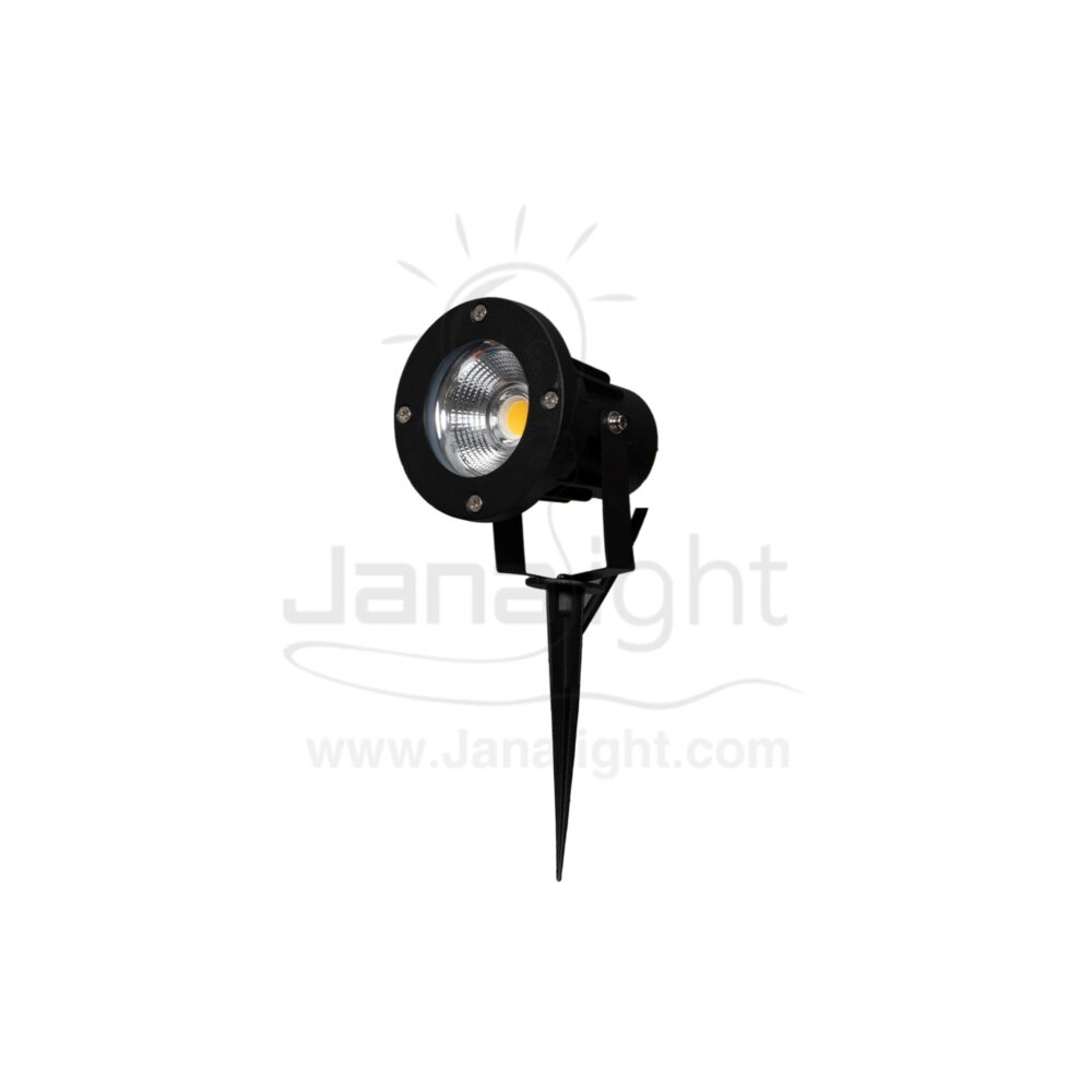 سبوت حربة 15 وات COB شريحة اسود وورم جنى لايت Outdoor black spotlight spike for gardens COB 15W