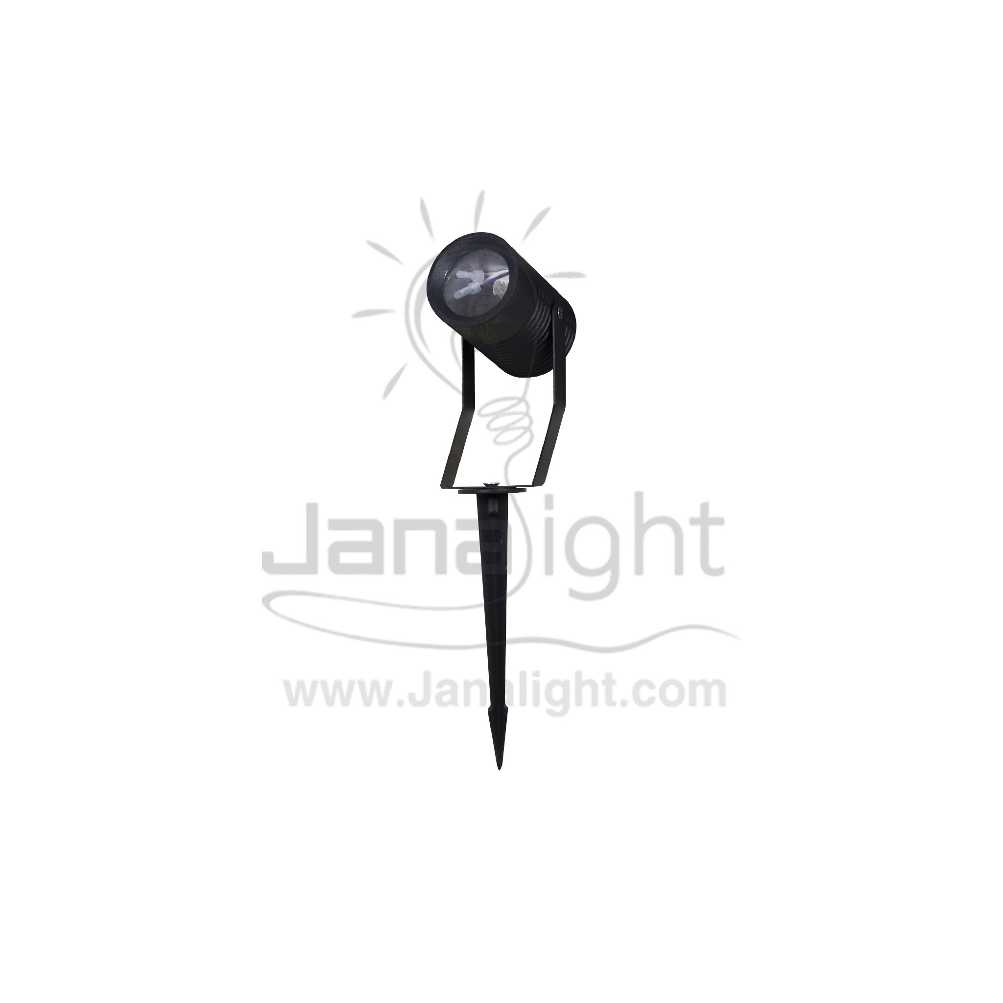 سبوت حربة فارغة شوكة G4 اسود outdoor black spotlight spike for gardens frame only