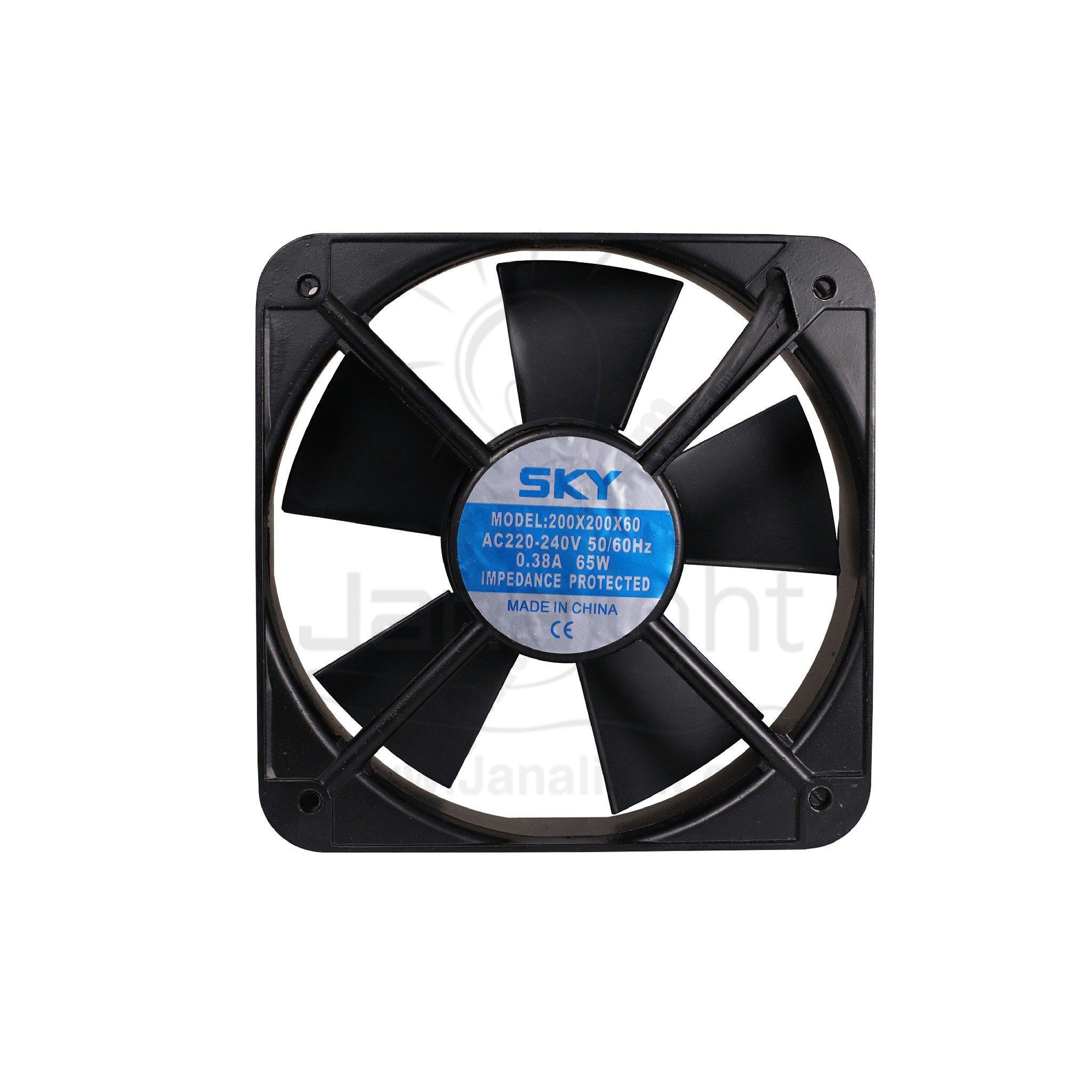 مروحة تبريد 20x20 مدخل220فولت 220V 0.38A cooling fan 20X20cm