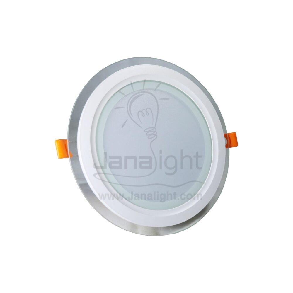 سبوت بانيل زجاجي 18 وات مدور وورم round warm 18 watt glass spot panel light