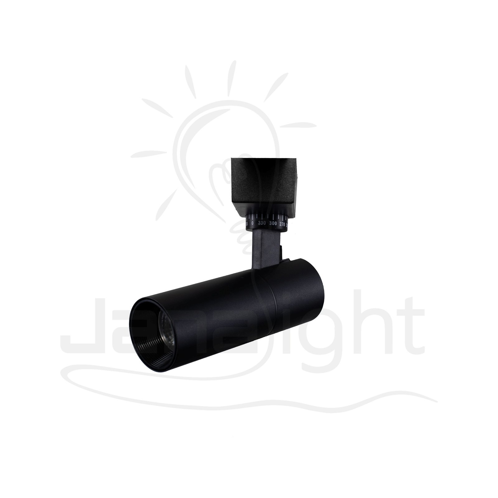 سبوت تراك 10 وات اسود ابيض جنى لايت X2 track spotlight 10 watt white warm