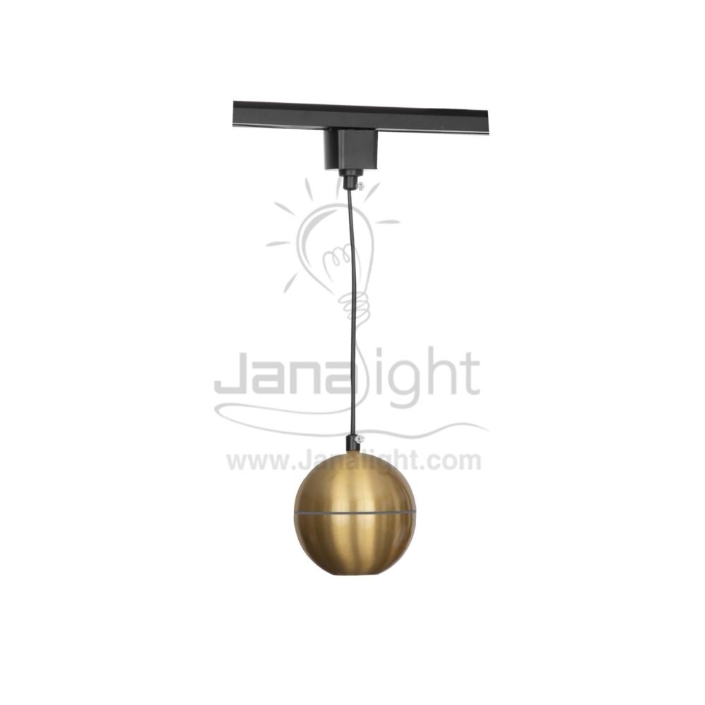 سبوت لايت تراك 10 وات نازل ديكور كورة اطار اكريلك دلاية ذهبي برونز وورم QY-H1065 Pendant Bronze gold Warm 10 watt Spot Track Light