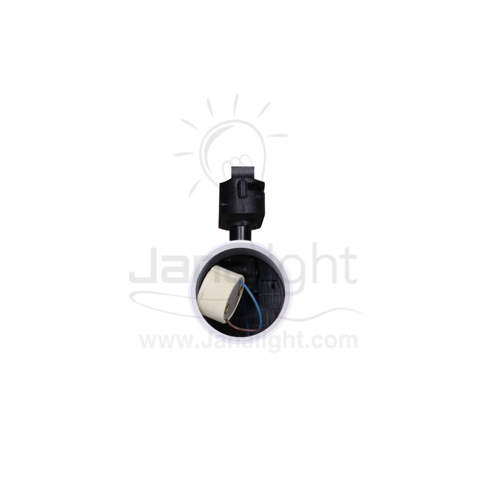 ⁦سبوت لايت تراك فارغ ستارتر GU10 قاعدة اسود جسم ابيض QY-102⁩ - الصورة ⁦2⁩