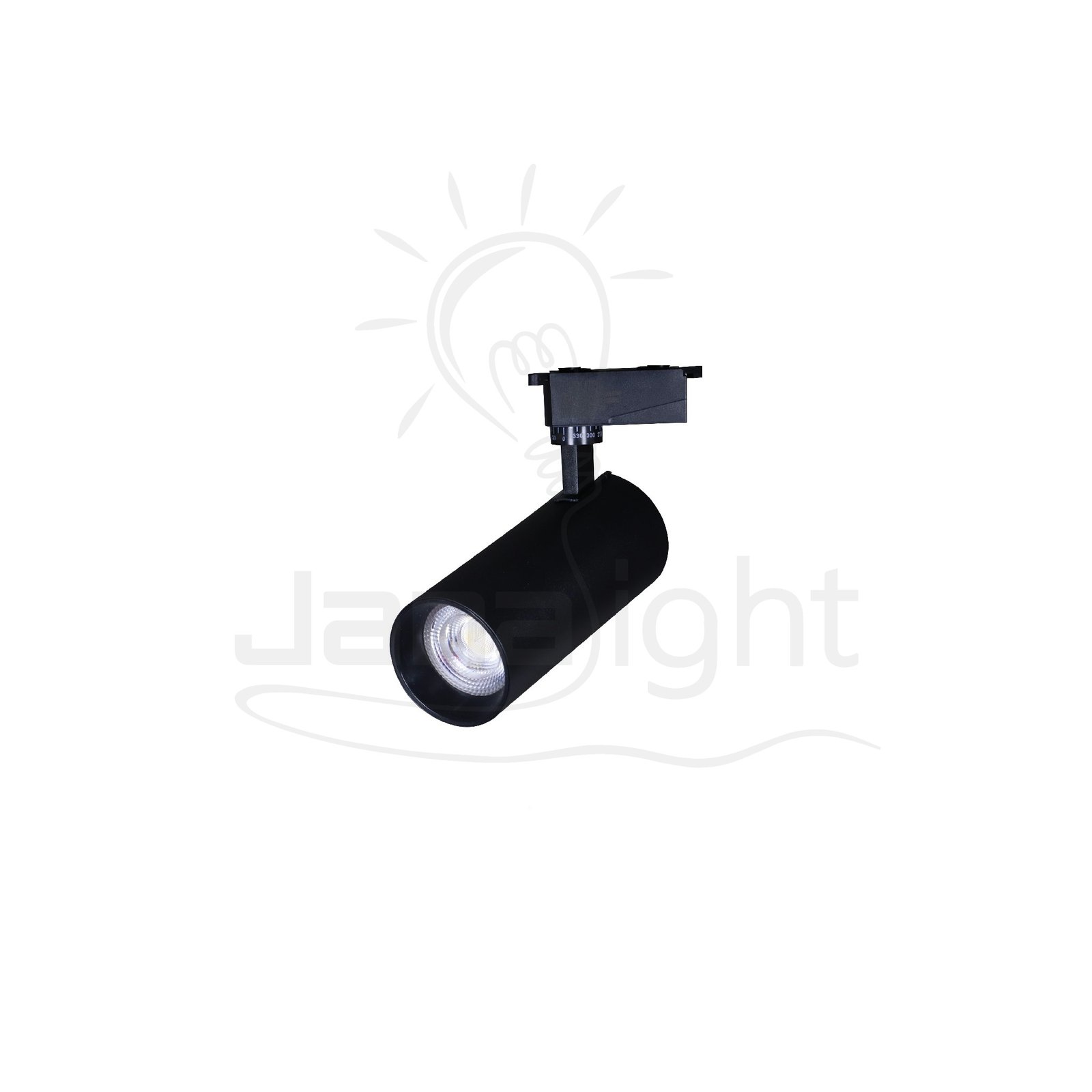 سبوت تراك 30 وات اسود كول اسطواني اقتصادي Tiltable frugal cylinder track light black body color cool 30W