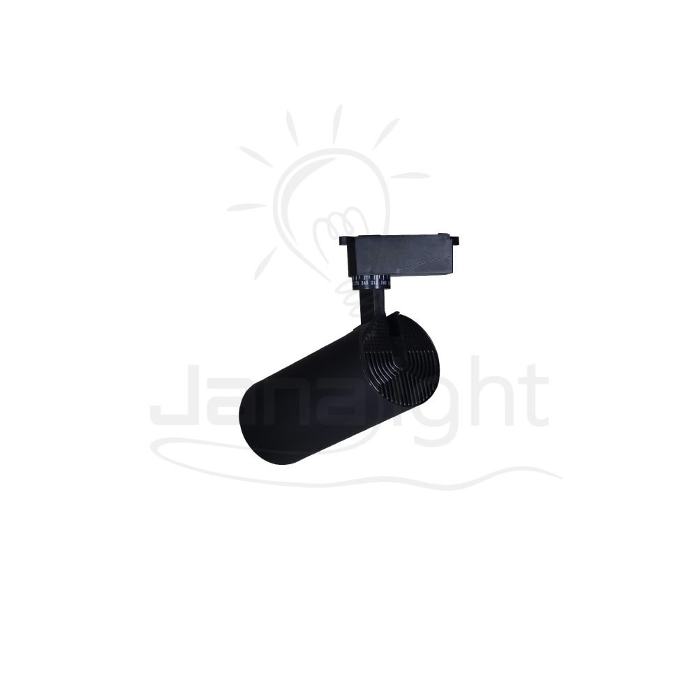 سبوت تراك 30 وات اسود كول اسطواني اقتصادي Tiltable frugal cylinder track light black body color cool 30W