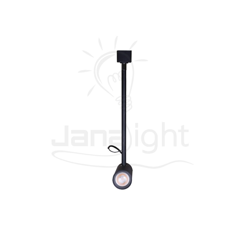 سبوت تراك 5 وات نازل ماسورة متحرك اسود وورم Tiltable spot track light black 5w warm