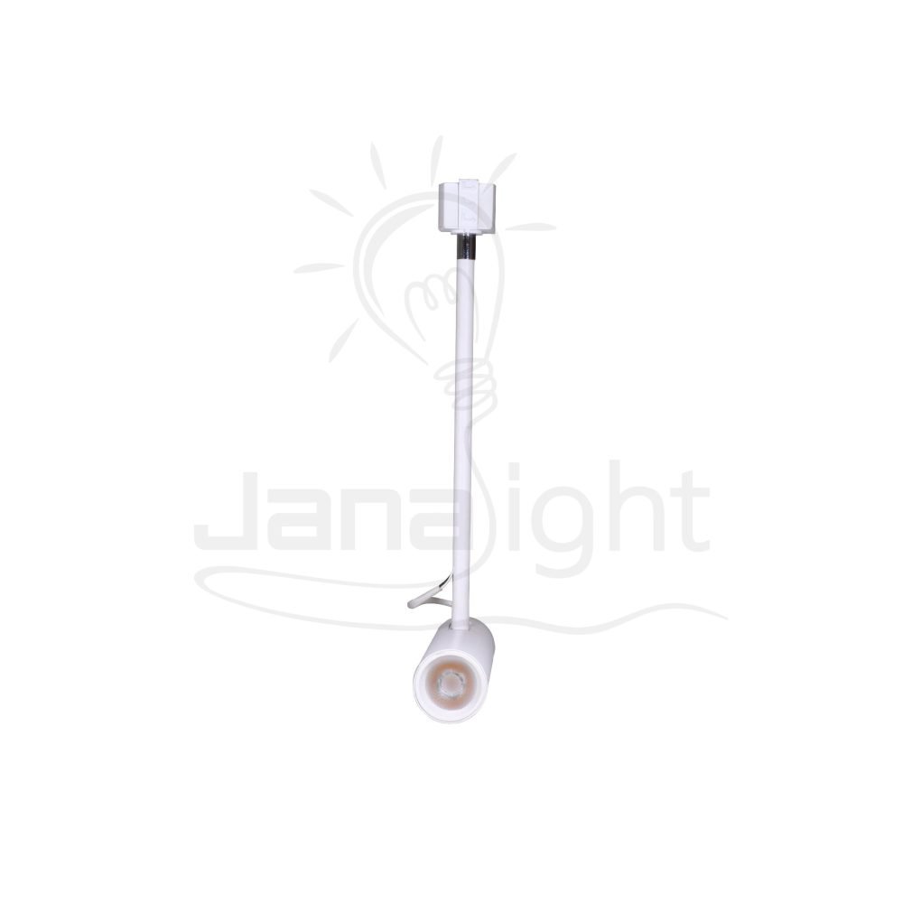سبوت تراك 5 وات نازل ماسورة متحرك ابيض وورم Tiltable spot track light white 5w warm