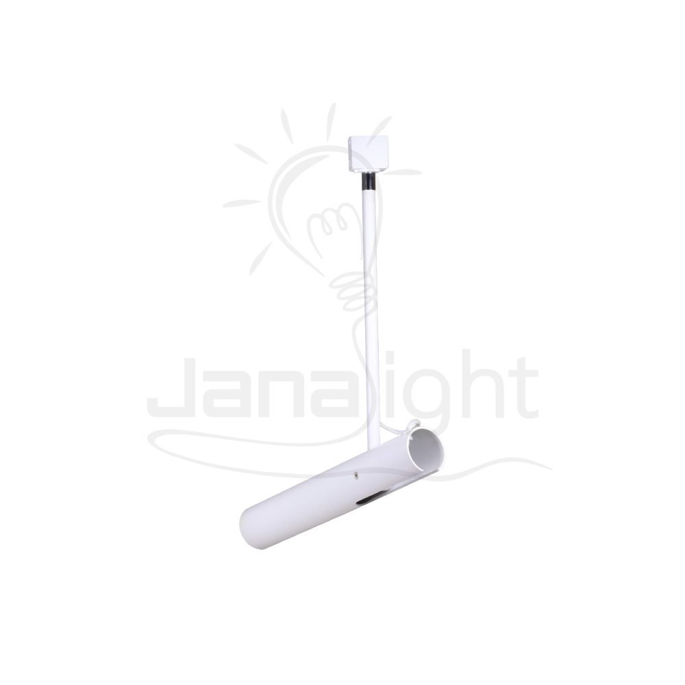 سبوت تراك 5 وات نازل ماسورة متحرك ابيض وورم Tiltable spot track light white 5w warm
