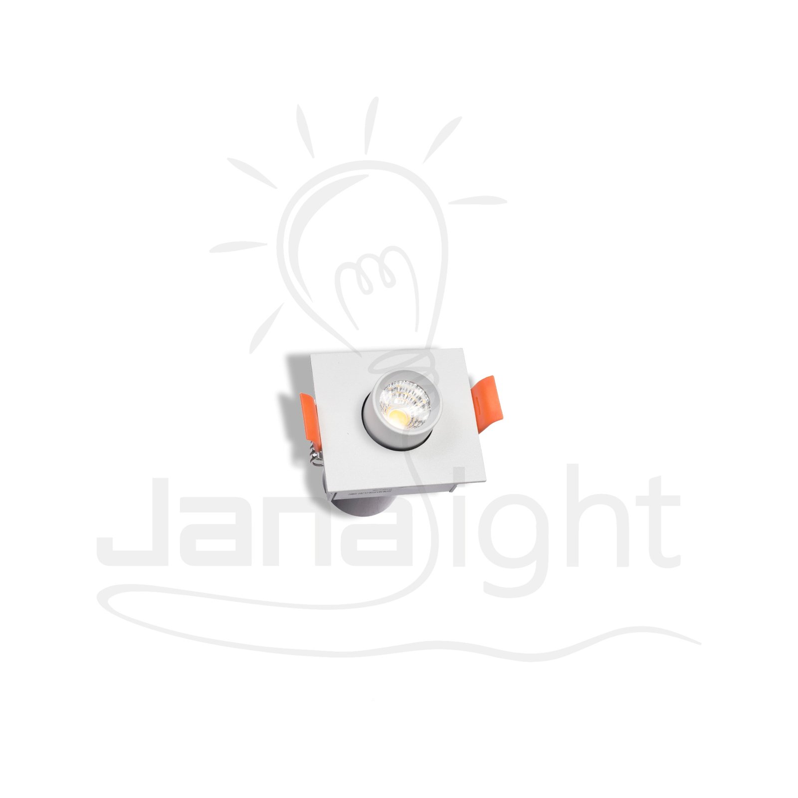 سبوت تراك مربع غاطس 1 عين 5 وات ابيض وورم CL781-1WH square spotlight 5 watt white warm .