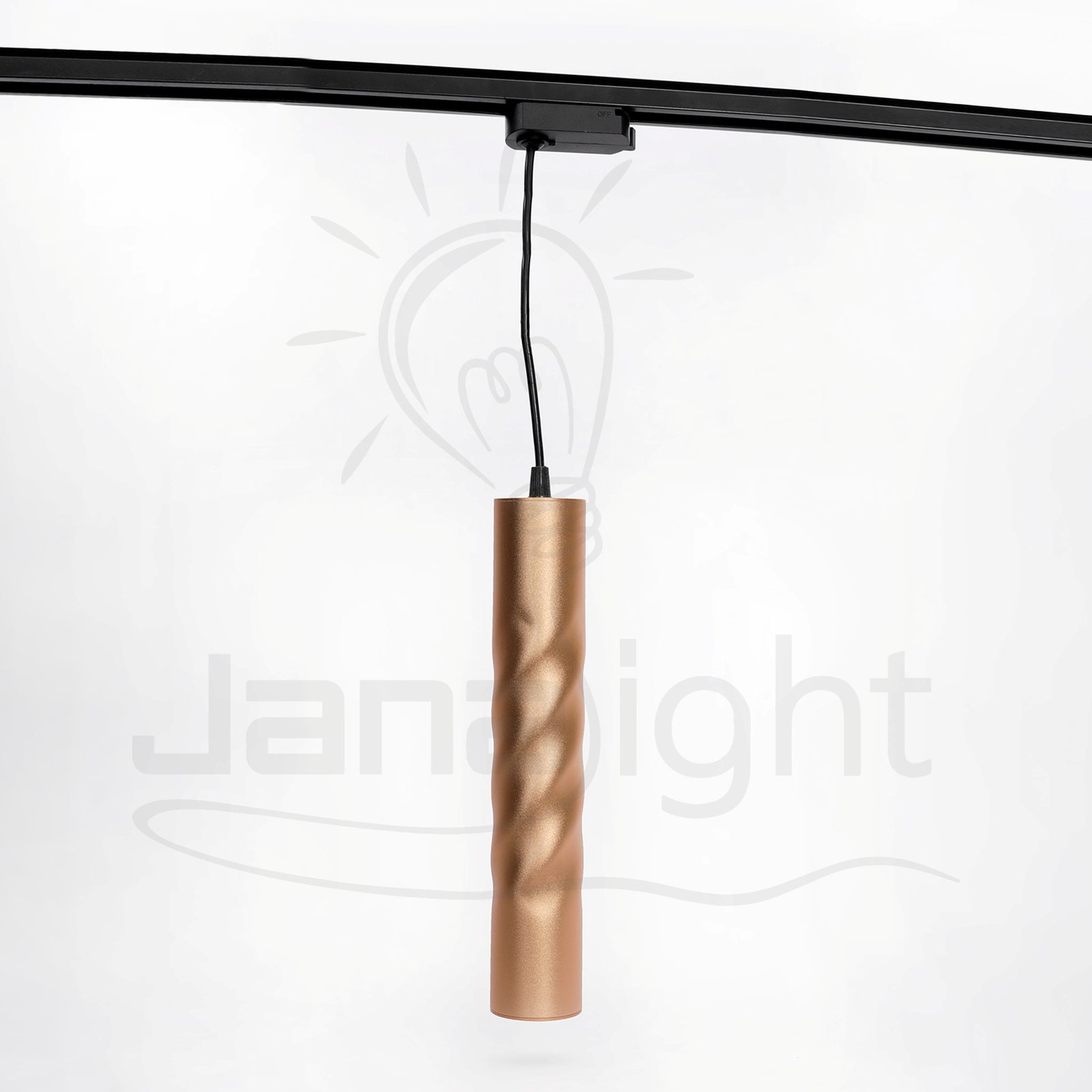 سبوت تراك فارغ ستارتر GU10 دلاية ماسورة Pendant golden Frame Spot Track Light