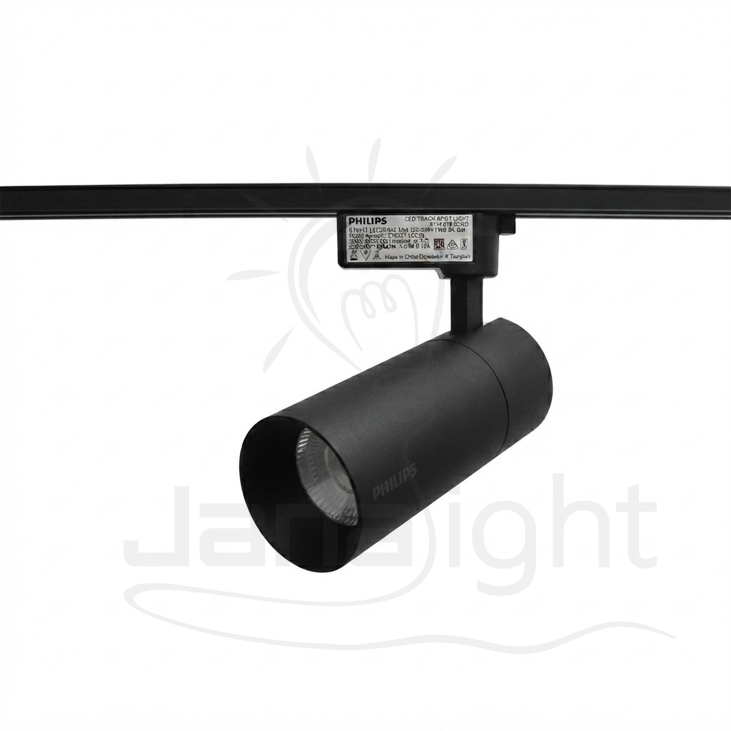 سبوت تراك فيلبس 30 وات جسم اسود وورم ST033T Track Spot Philips 30W Black Body Warm Light ST033T