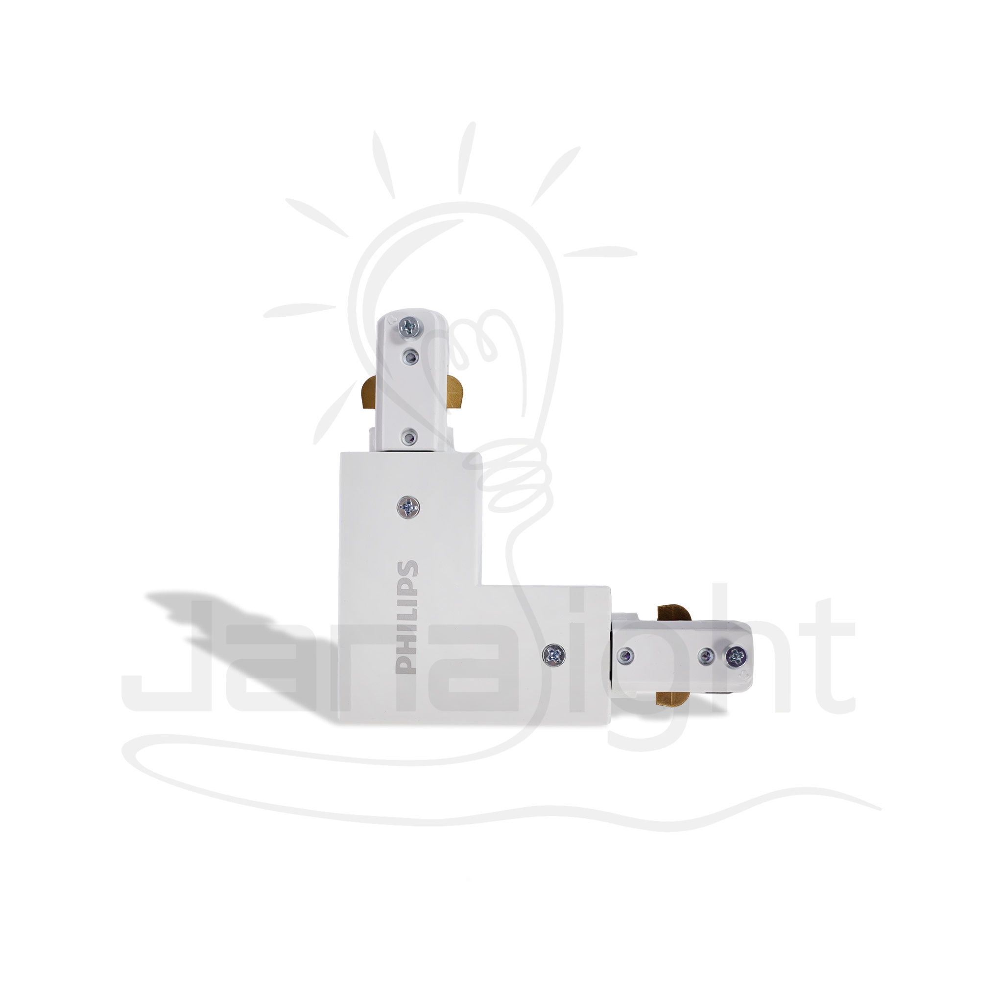 وصلة عود تراك فيلبس زاوية ابيض لطش Philips Track Rail Straight Connector – White Flush Type