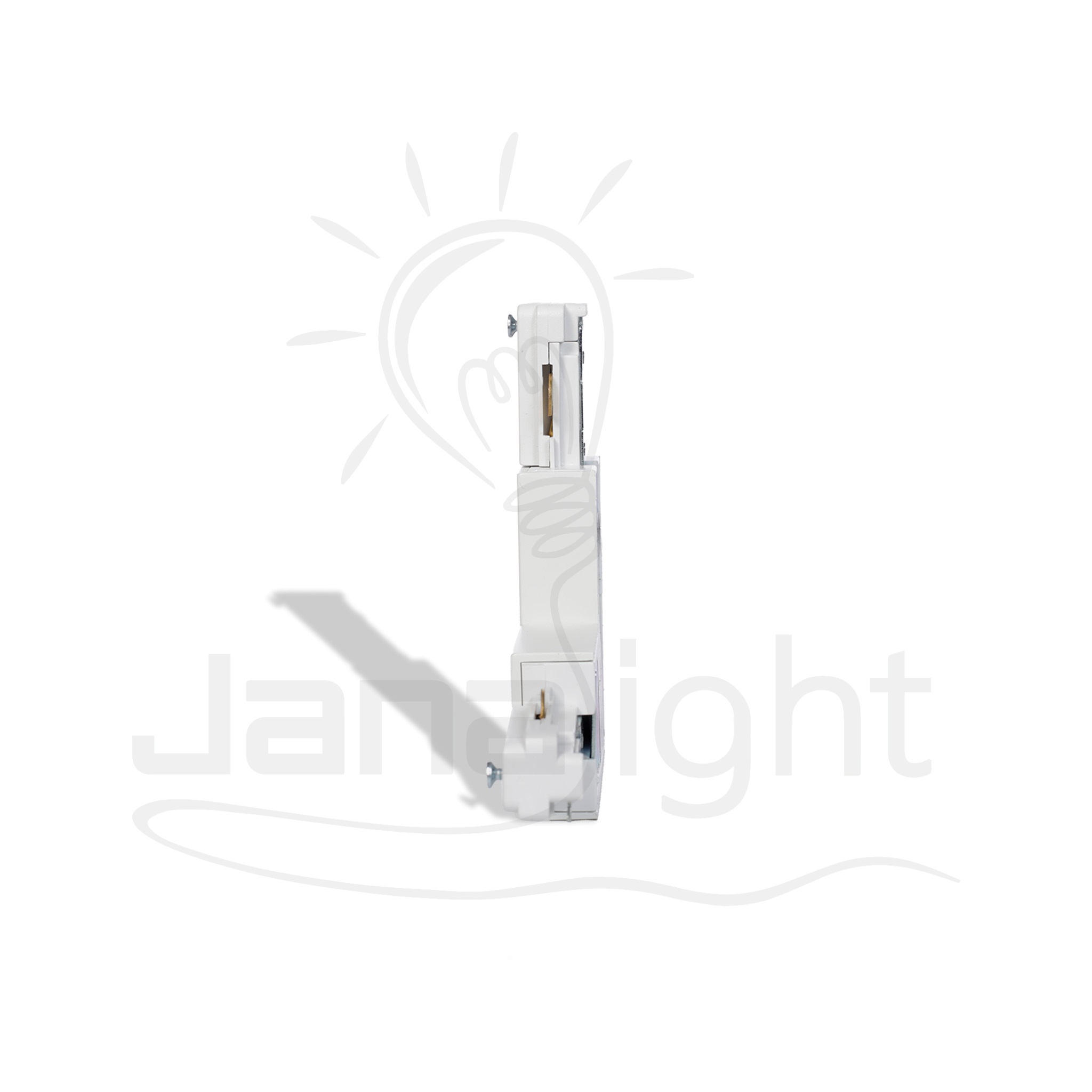 وصلة عود تراك فيلبس زاوية ابيض لطش Philips Track Rail Straight Connector – White Flush Type