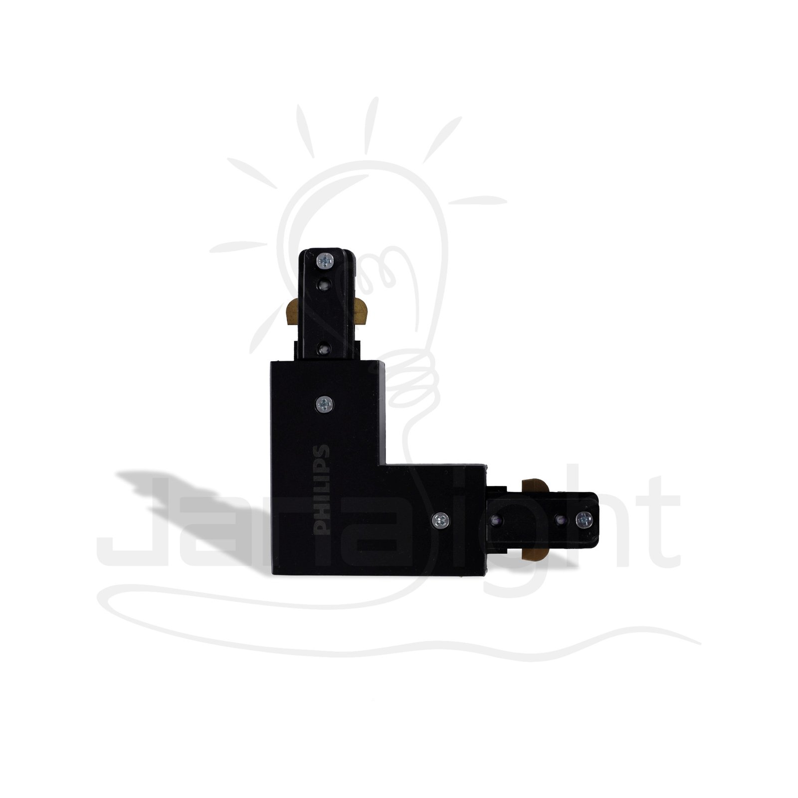 وصلة عود تراك فيلبس زاوية اسود لطش Philips Track Rail Straight Connector – Black Flush Type