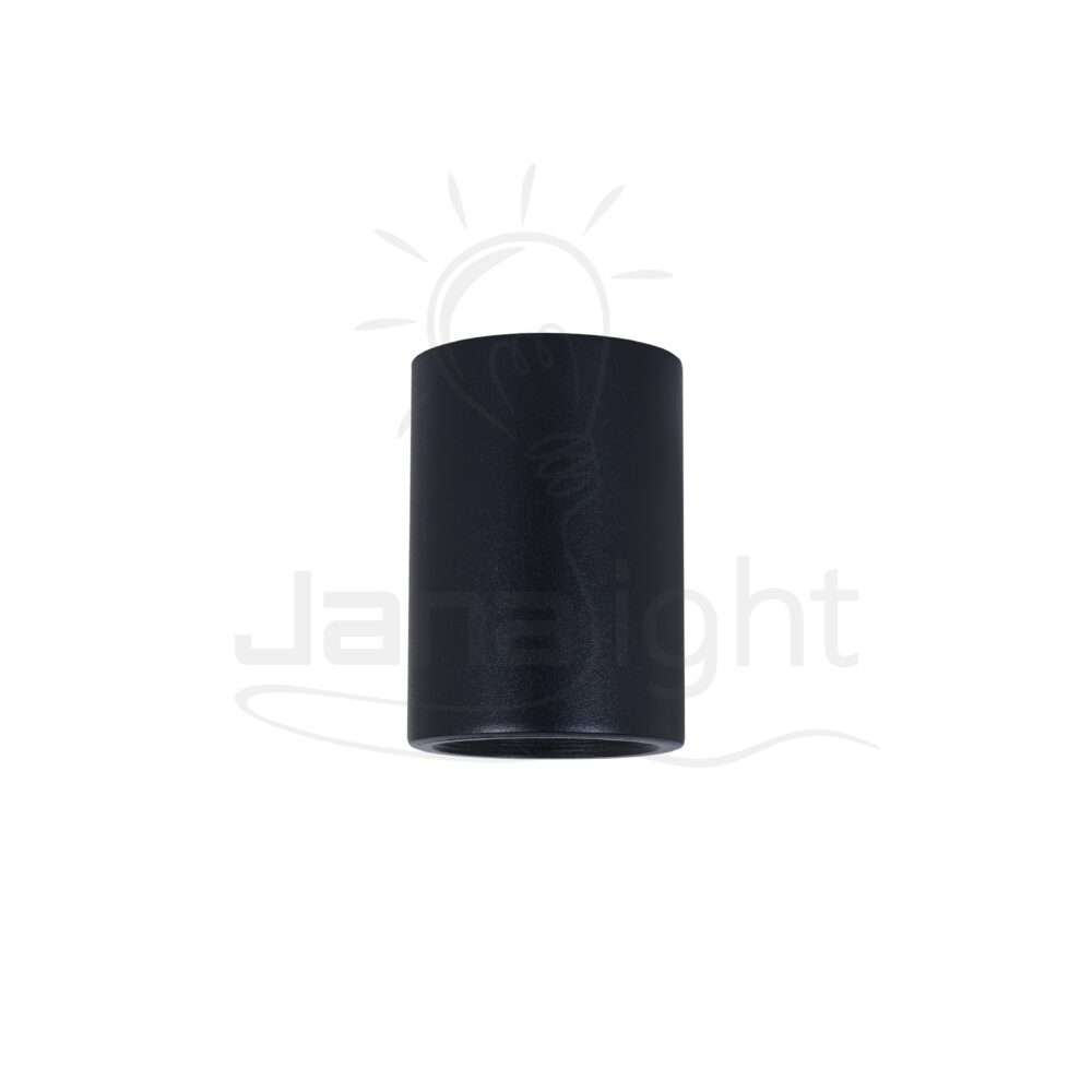 سلندر فارغ مدور اسود حلق مدرج طول 10 سم جنى لايت Wall-mount cylinder ceiling downlight black gradual 10cm