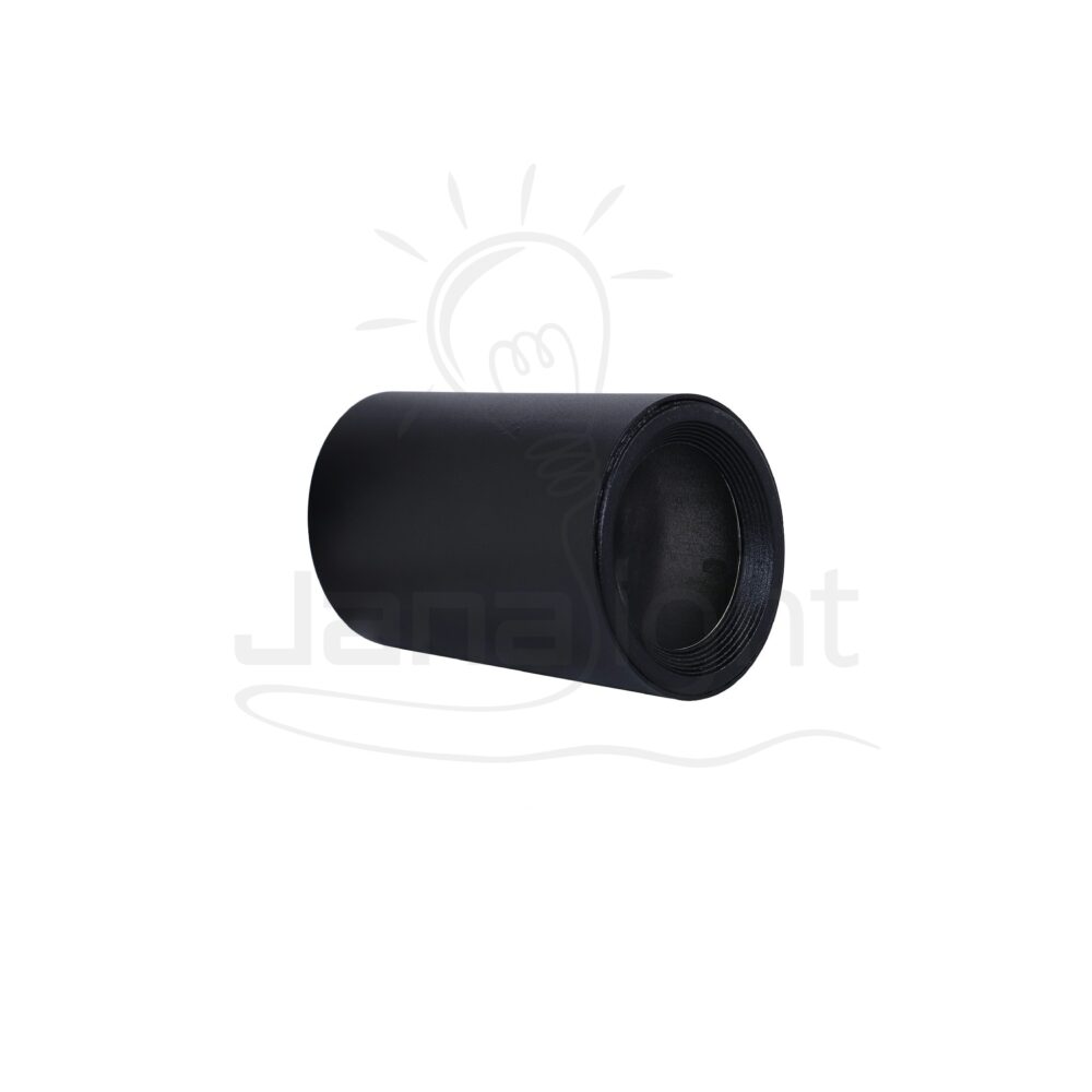 سلندر فارغ مدور اسود حلق مدرج طول 10 سم جنى لايت Wall-mount cylinder ceiling downlight black gradual 10cm