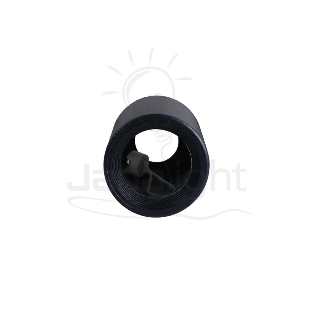 سلندر فارغ مدور اسود حلق مدرج طول 10 سم جنى لايت Wall-mount cylinder ceiling downlight black gradual 10cm