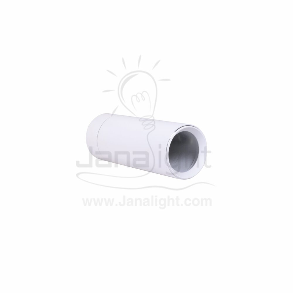 سلندر فارغ مدور ابيض متحرك طول 14 سم Pivoting wall-mount cylinder ceiling downlight white