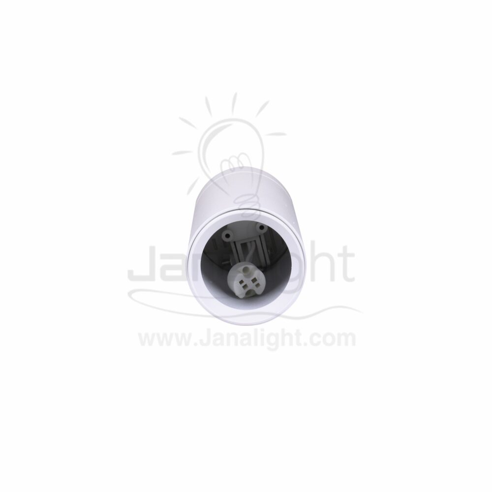 سلندر فارغ مدور ابيض متحرك طول 14 سم Pivoting wall-mount cylinder ceiling downlight white