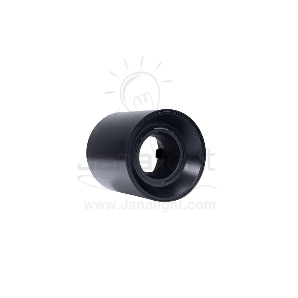 سلندر فارغ مدور اسود مط بلاسيتك 10x9 سم جنى لايت JN451 cylinder downlight frame matt black 10*9 cm
