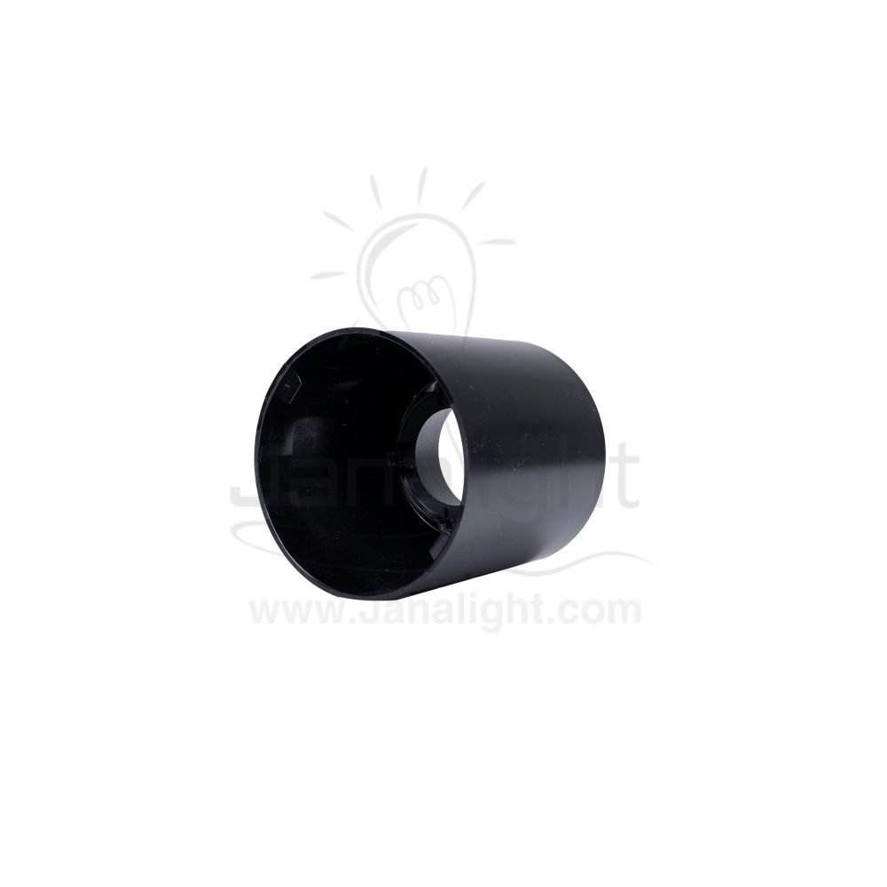 سلندر فارغ مدور اسود مط بلاسيتك 10x9 سم جنى لايت JN451 cylinder downlight frame matt black 10*9 cm