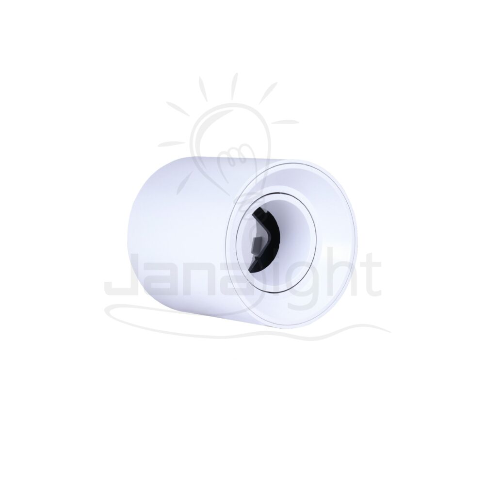 سلندر فارغ مدور ابيض مط بلاستيك 9x10 سم جنى لايت Wall-mount cylinder ceiling downlight white