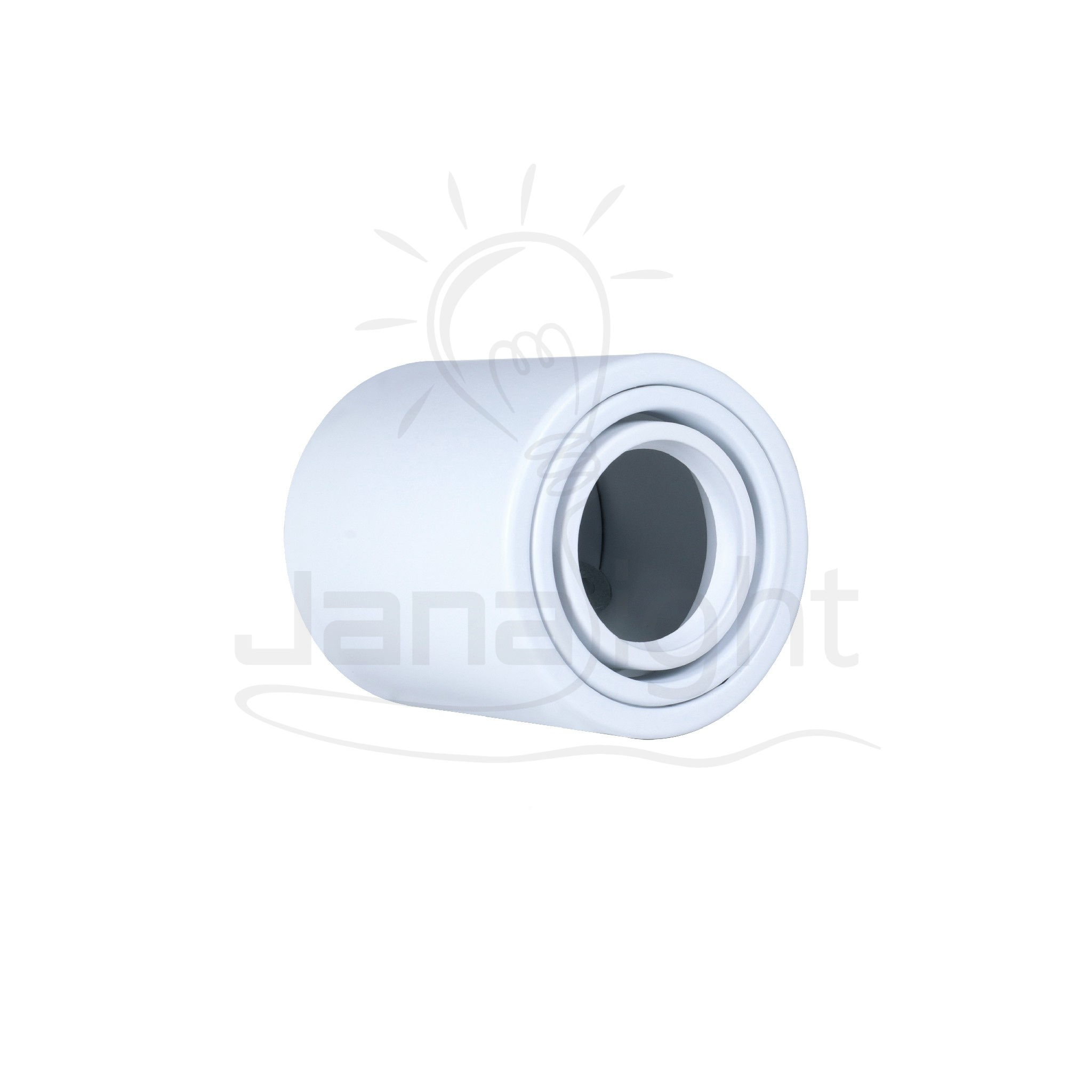 سلندر فارغ مدور ابيض معدن 9x10 سم جنى لايت Wall-mount cylinder ceiling downlight white