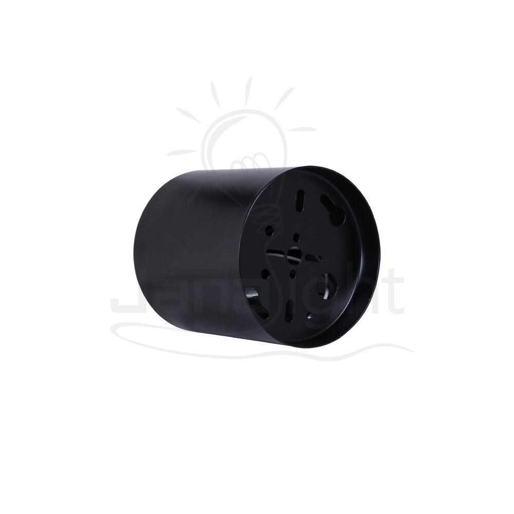 سلندر فارغ مدور اسود معدن 9x10 سم جنى لايت Wall-mount cylinder ceiling downlight black