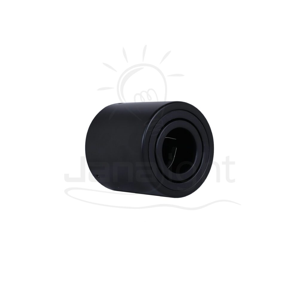 سلندر متحرك مدور اسود فارغ صغير Pivoting wall-mount cylinder ceiling downlight black