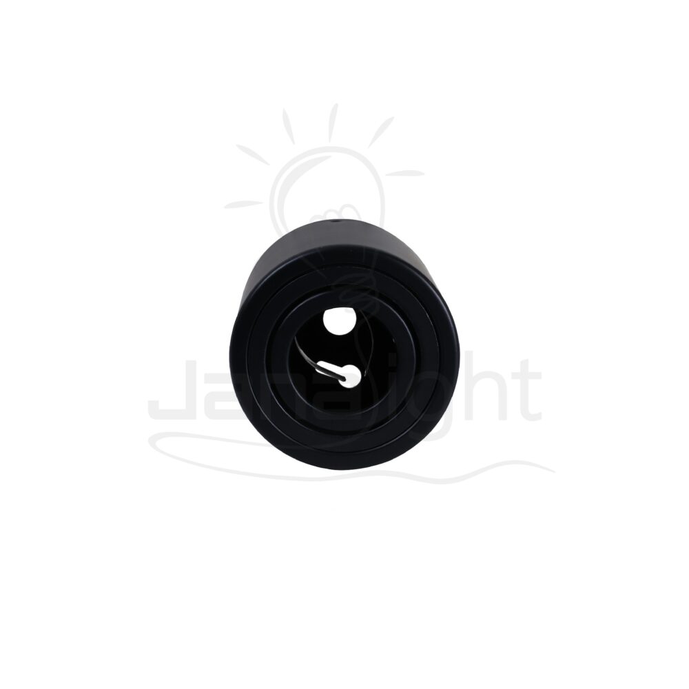 سلندر متحرك مدور اسود فارغ صغير Pivoting wall-mount cylinder ceiling downlight black