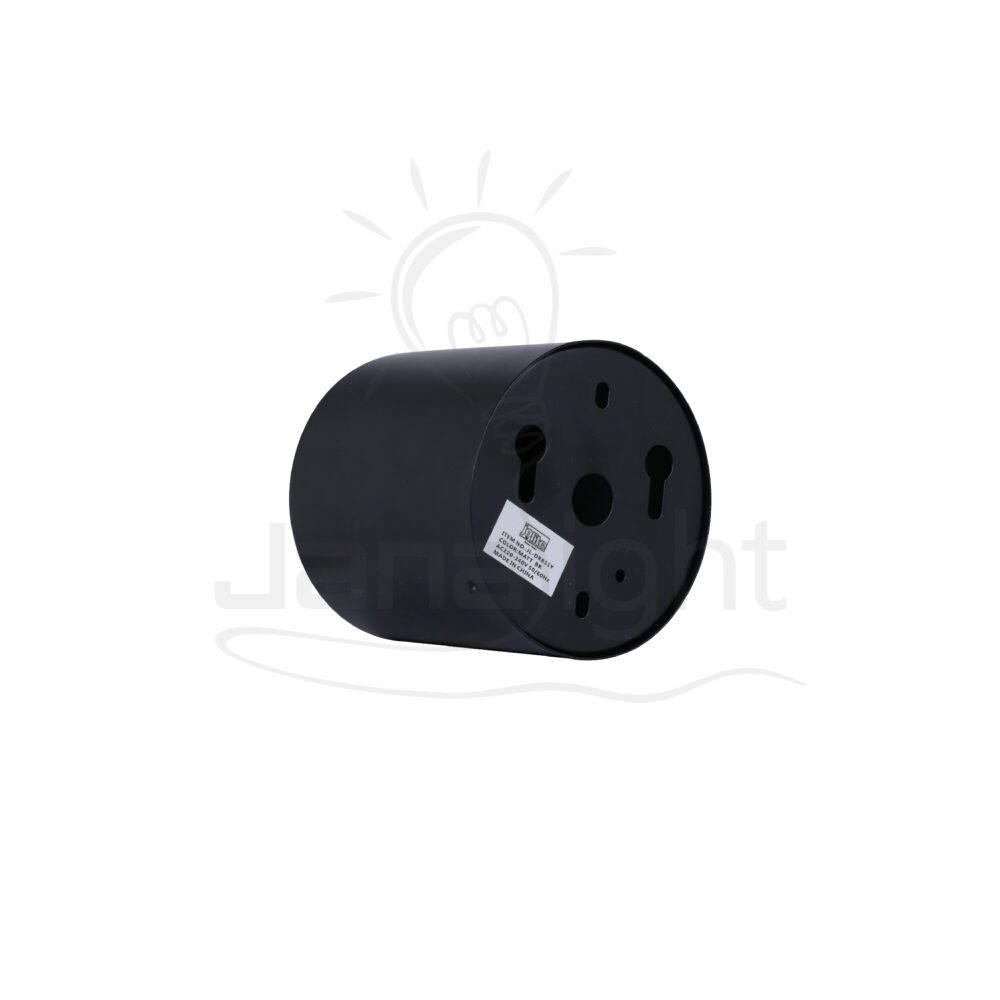 سلندر متحرك مدور اسود فارغ صغير Pivoting wall-mount cylinder ceiling downlight black