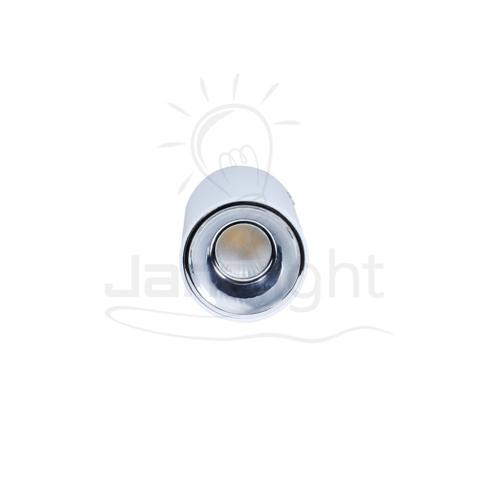 سلندر 10 وات COB مدور ابيض قلب فضي وورم صغير Wall-mount cylinder ceiling downlight white and silver COB warm 10W slim