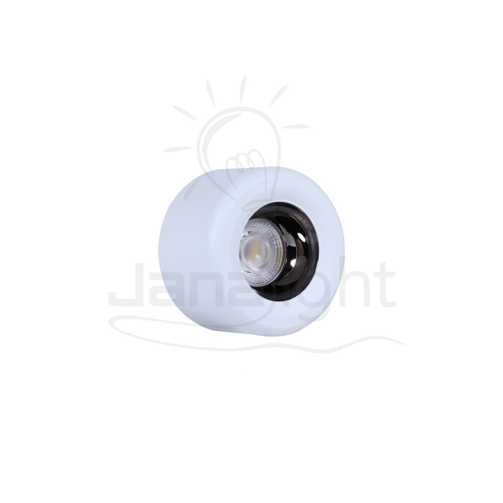 سلندر 7 وات COB مدور ابيض قلب اسود وورم صغير Wall-mount cylinder ceiling downlight white and black COB warm 7W slim